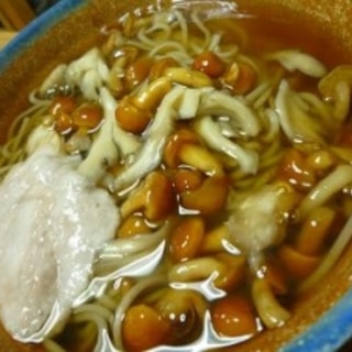 温か・とろろとキノコのあんかけ蕎麦